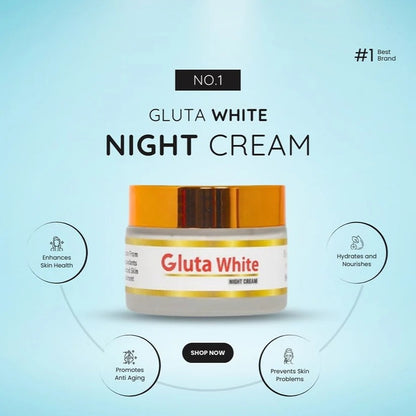 Gluta White Extreme Stronge Light up And Anti-Aging Night Cream