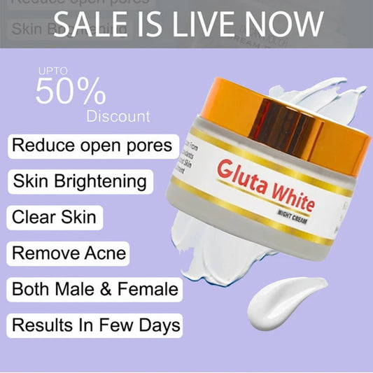 Gluta White Extreme Stronge Light up And Anti-Aging Night Cream